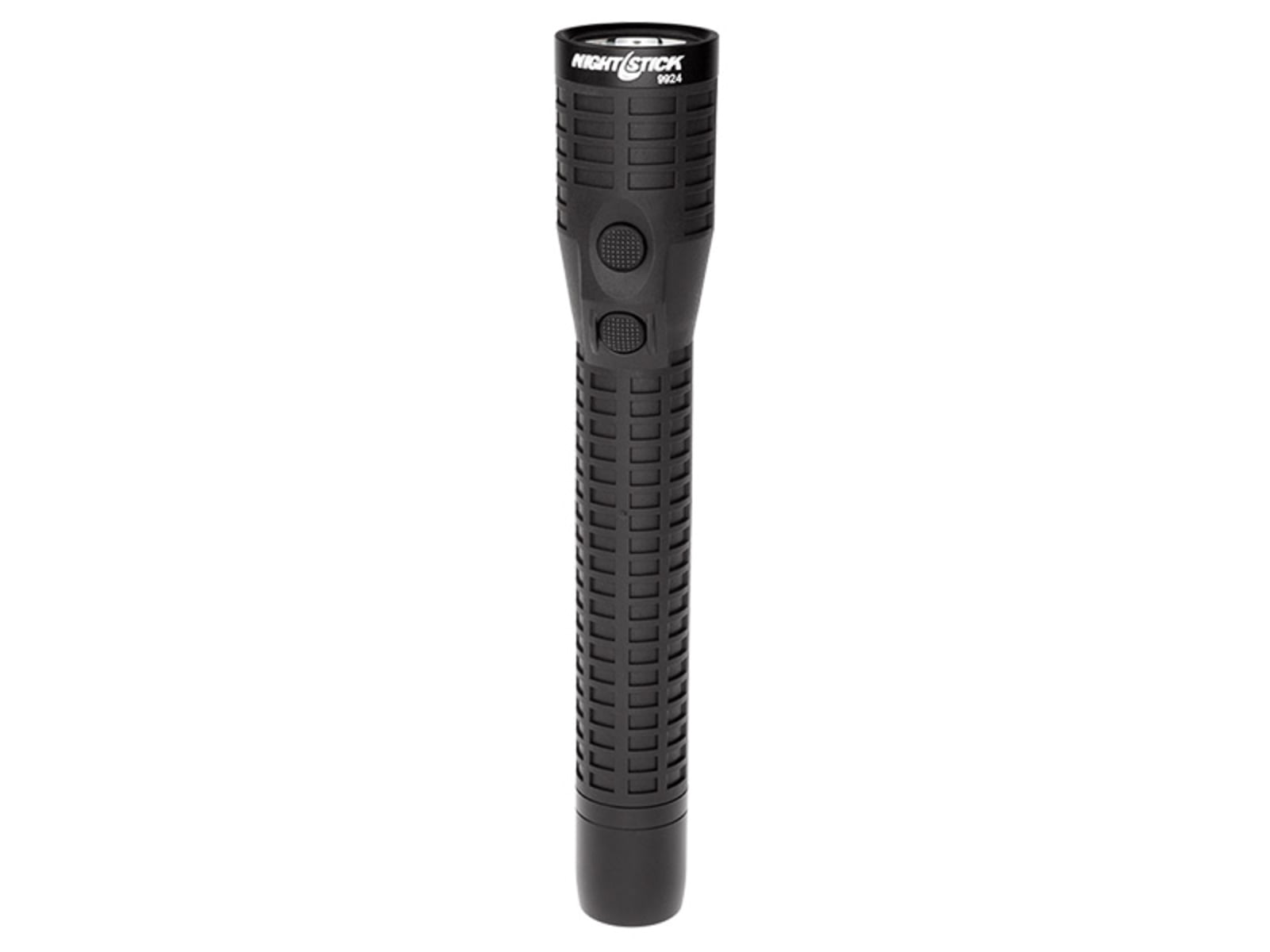 Nightstick Duty Size Dual-Light Rechargeable 650 Lumen Polymer LED Flashlight AC/DC Charger Battery Black NSR-9924XL