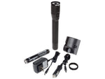 Nightstick Duty Size Dual-Light Rechargeable 650 Lumen Polymer LED Flashlight AC/DC Charger Battery Black NSR-9924XL