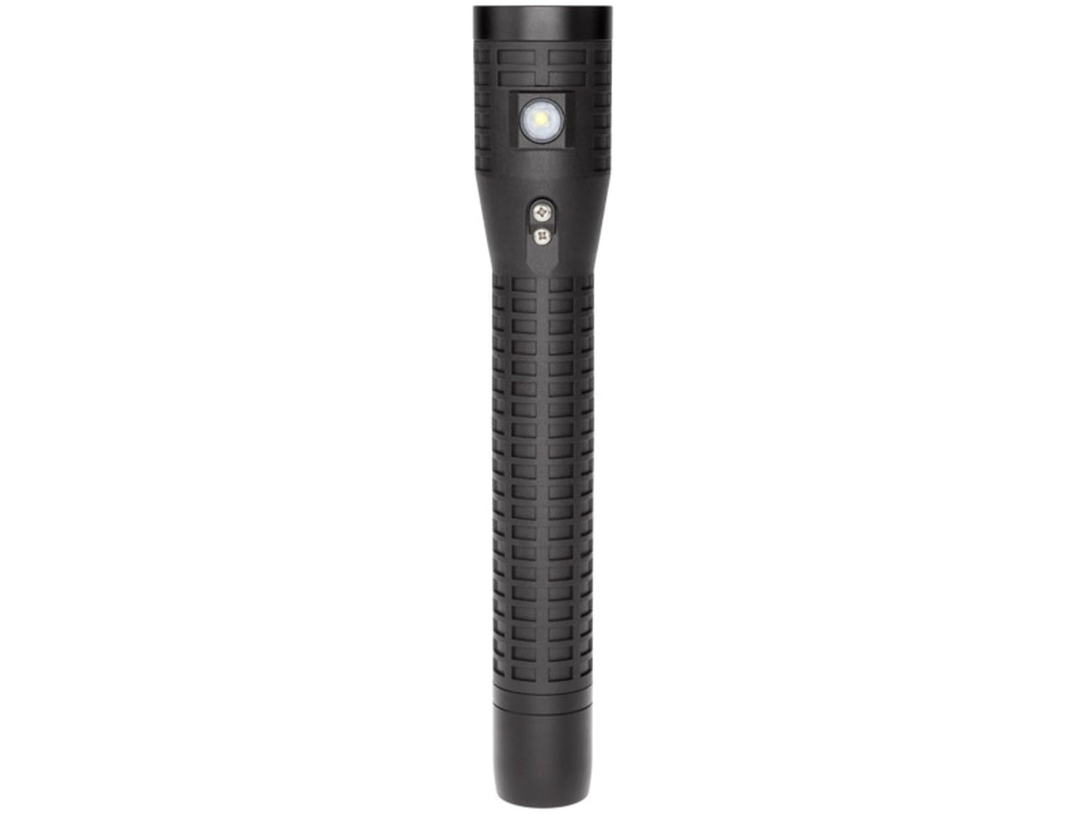 Nightstick Duty Size Dual-Light Rechargeable 650 Lumen Polymer LED Flashlight AC/DC Charger Battery Black NSR-9924XL