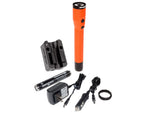 Nightstick Duty Size Dual-Light Rechargeable 650 Lumen Polymer LED Flashlight w/Tail Cap Magnet AC/DC Charger Battery Red NSR-9920XL