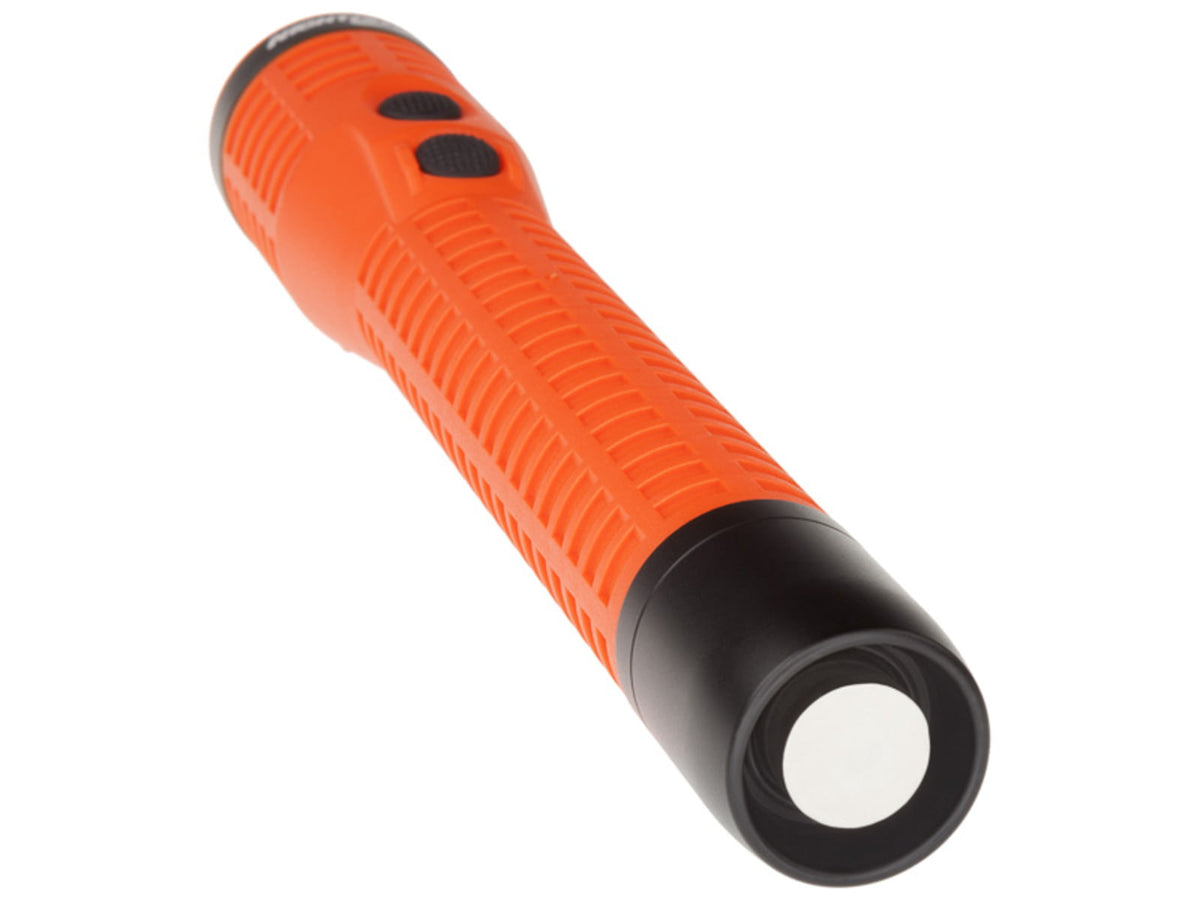 Nightstick Duty Size Dual-Light Rechargeable 650 Lumen Polymer LED Flashlight w/Tail Cap Magnet AC/DC Charger Battery Red NSR-9920XL
