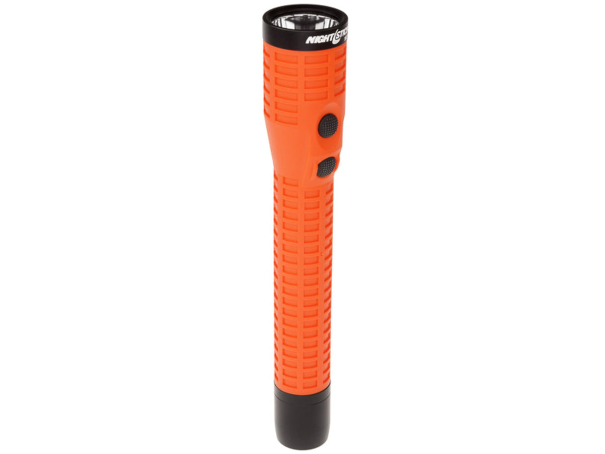Nightstick Duty Size Dual-Light Rechargeable 650 Lumen Polymer LED Flashlight w/Tail Cap Magnet AC/DC Charger Battery Red NSR-9920XL