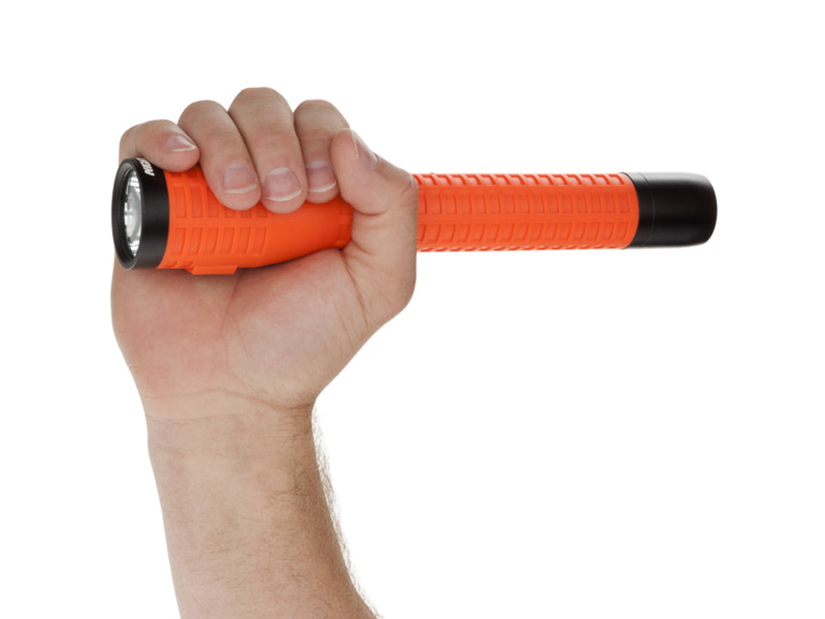 Nightstick Duty Size Dual-Light Rechargeable 650 Lumen Polymer LED Flashlight w/Tail Cap Magnet AC/DC Charger Battery Red NSR-9920XL