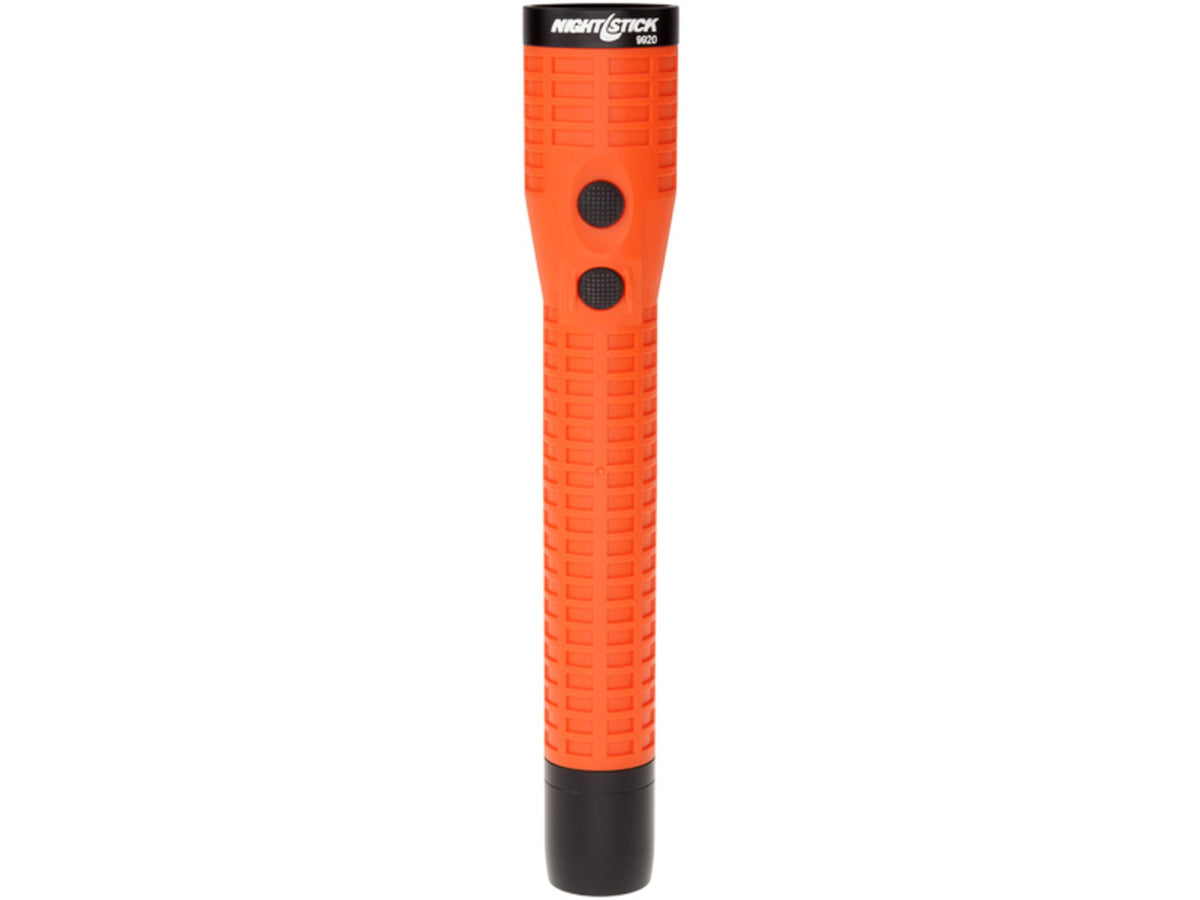 Nightstick Duty Size Dual-Light Rechargeable 650 Lumen Polymer LED Flashlight w/Tail Cap Magnet AC/DC Charger Battery Red NSR-9920XL