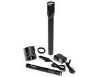 Nightstick Full Size Dual-Light Rechargeable 650 Lumen LED Metal Flashlight AC/DC Charger Battery Black NSR-9744XL