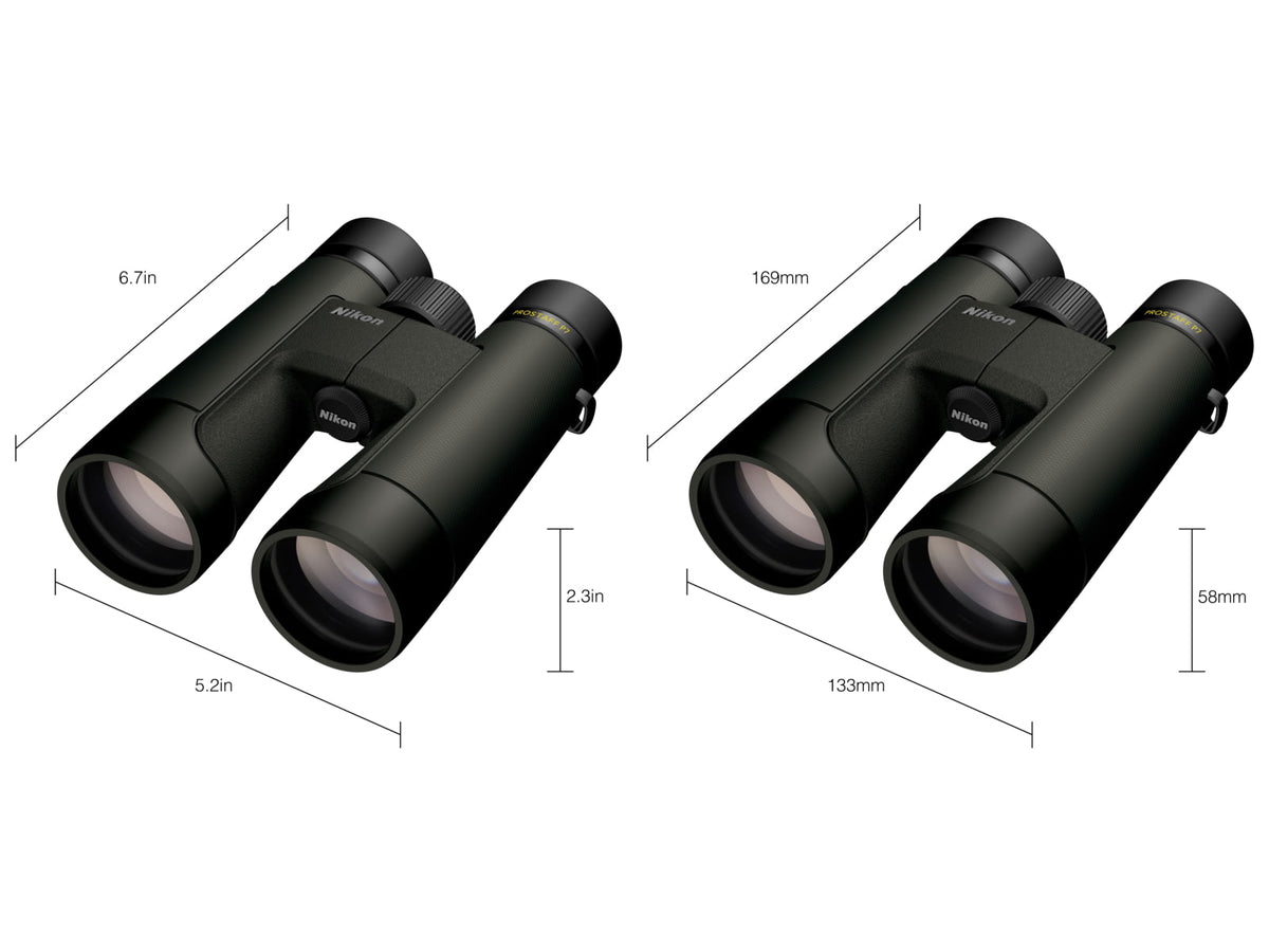 Nikon Prostaff P7 10x50mm Roof Prism Binoculars Black Full Size