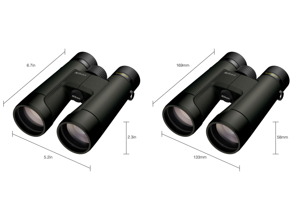 Nikon Prostaff P7 12x50mm Roof Prism Binoculars Black Full Size 16848