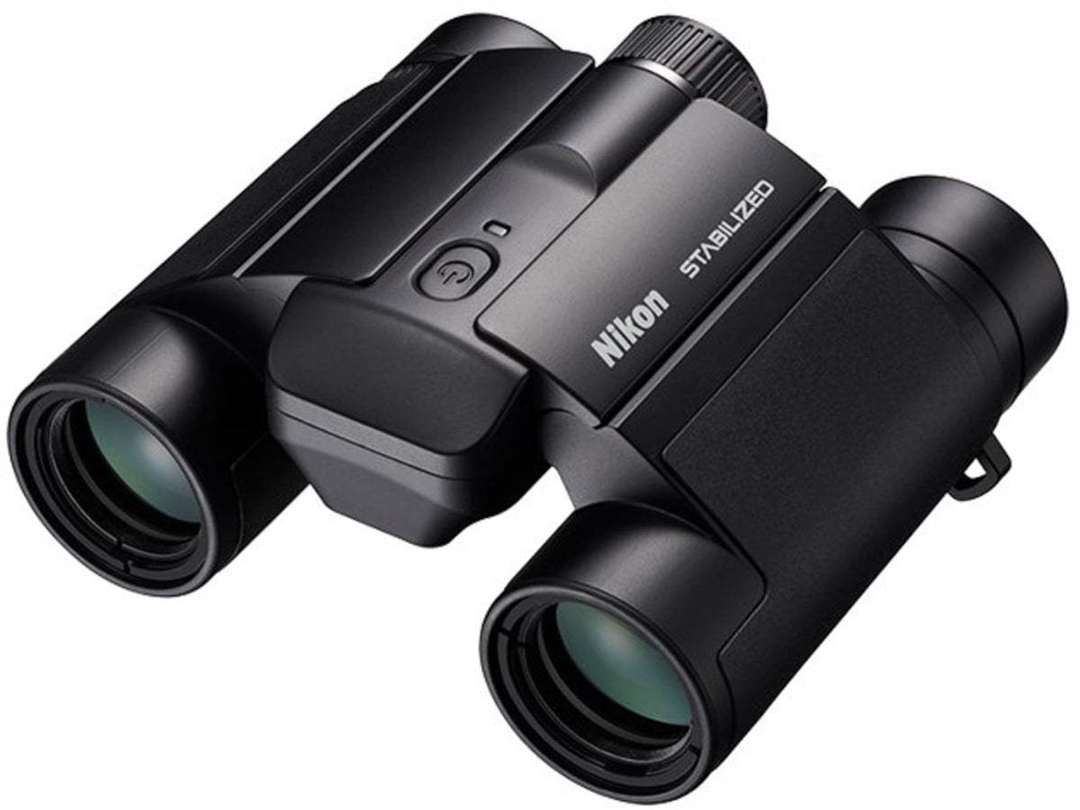 Nikon STABILIZED 10x25mm S Roof Prism Binoculars Black