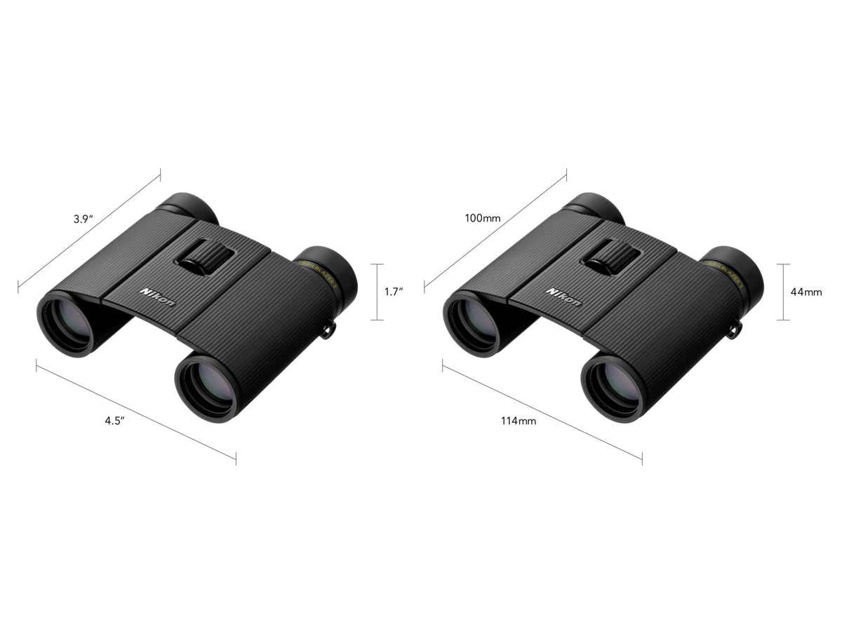 Nikon Trailblazer 10x25mm Porro Prism Binoculars Black Compact 16853
