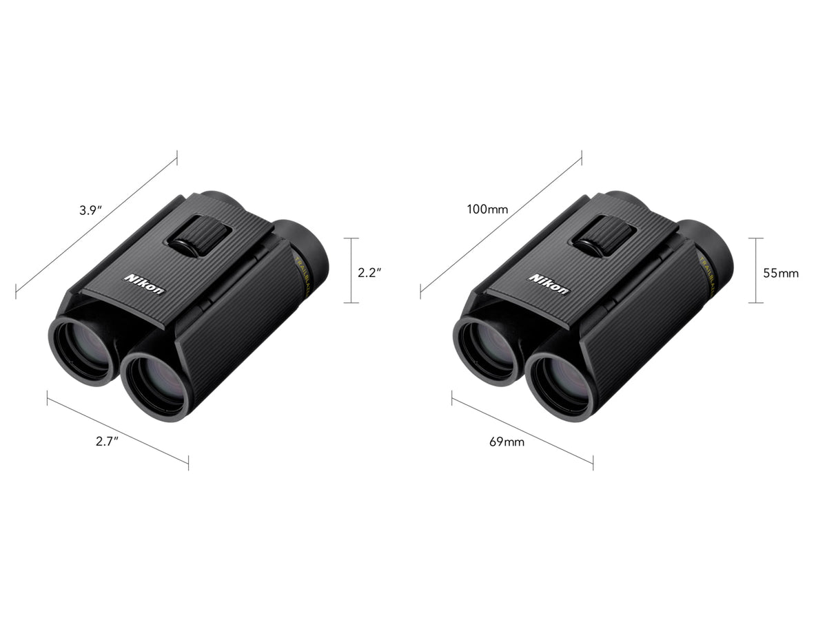 Nikon Trailblazer 8x25mm Porro Prism Binoculars Black Compact