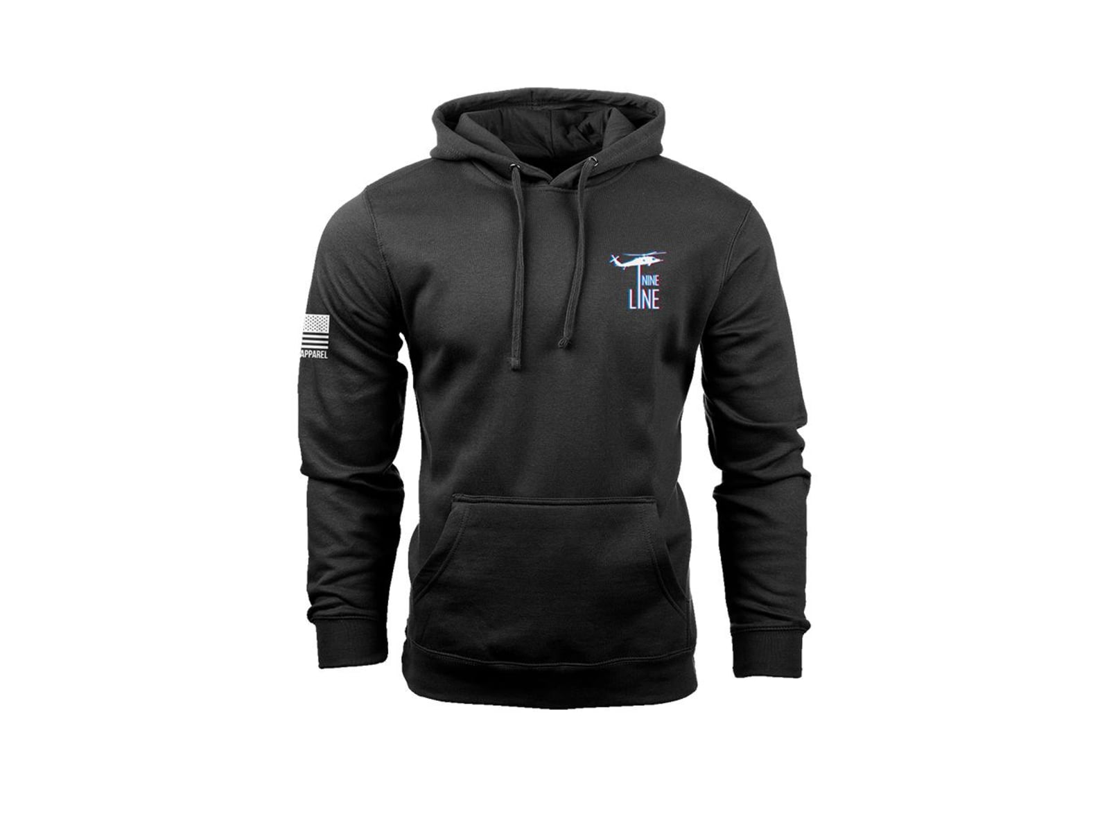 Nine Line Apparel Nine Line Belt Fed Hooded Sweatshirt Black L BELTFED-DT6100-BLACK-L