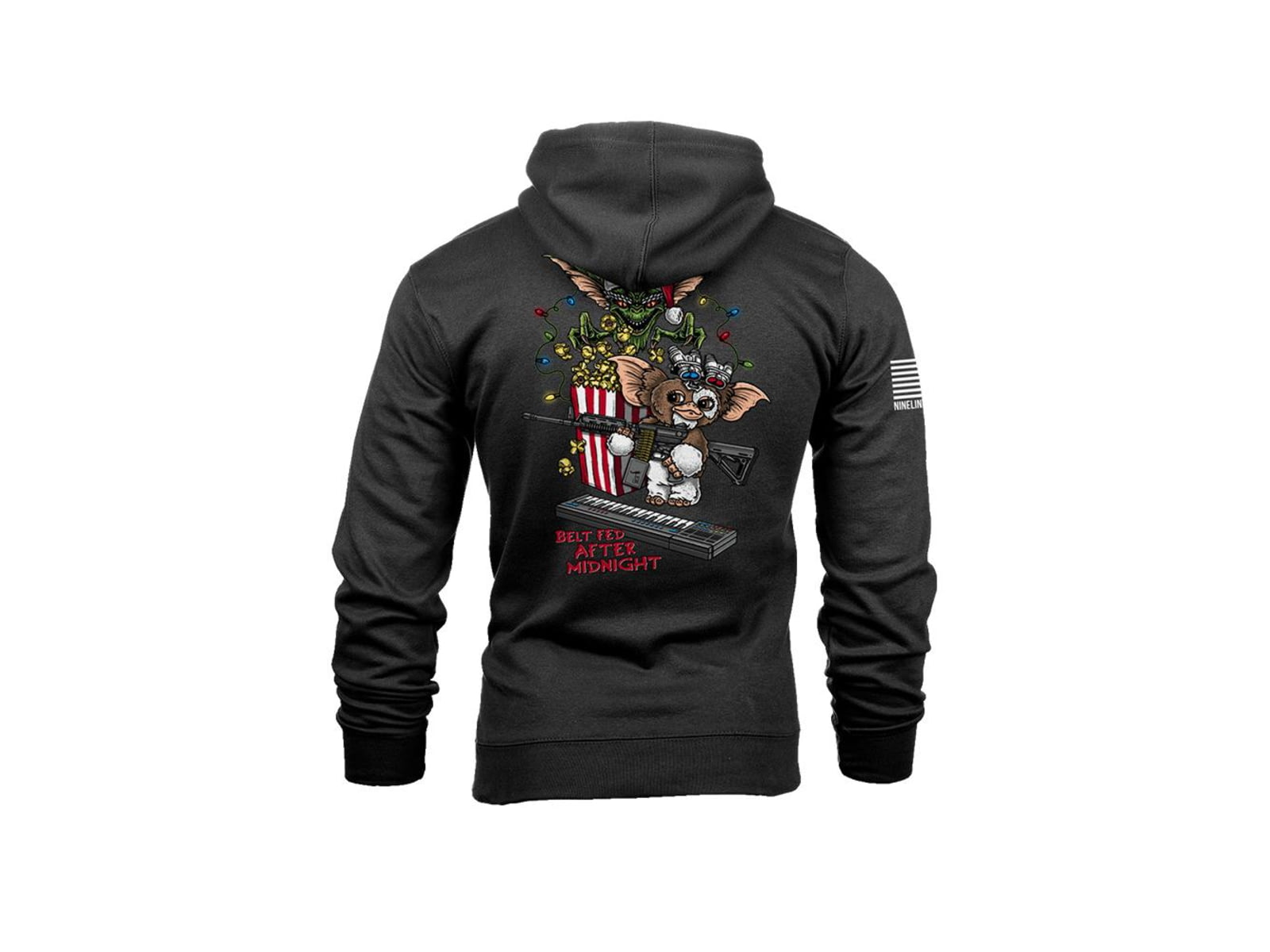 Nine Line Apparel Nine Line Belt Fed Hooded Sweatshirt Black 3XL BELTFED-DT6100-BLACK-3XL