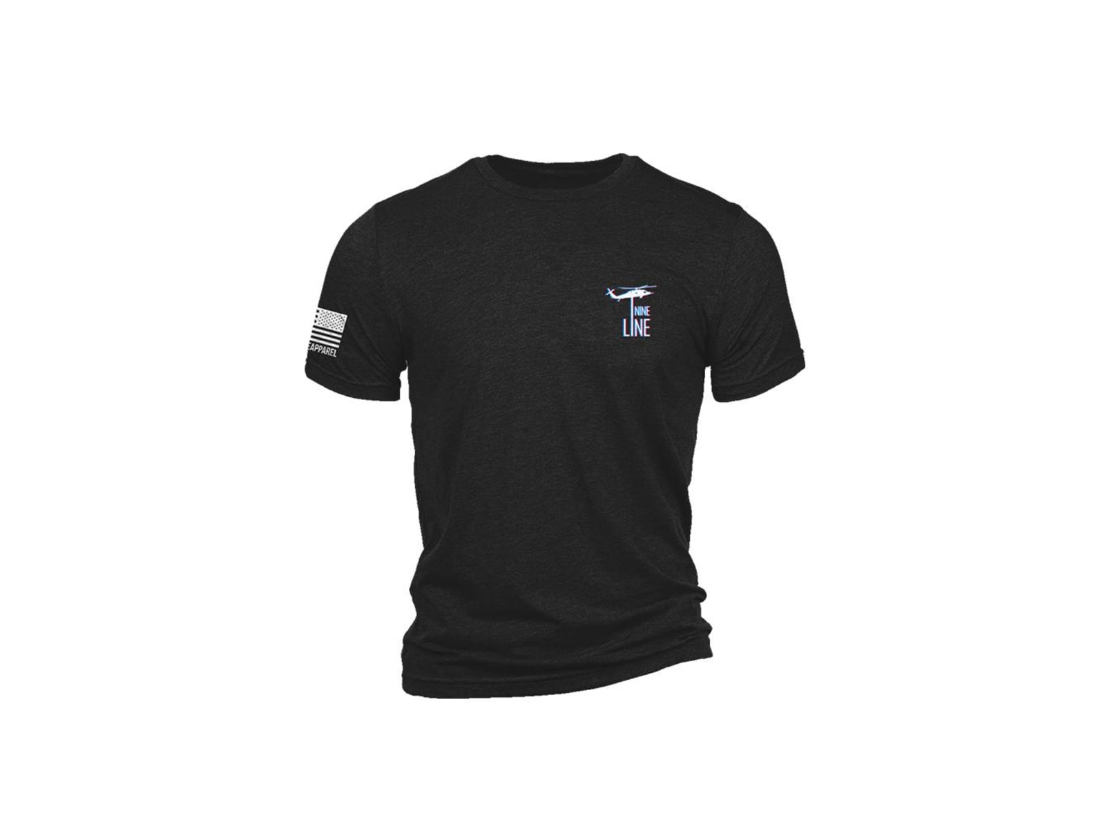 Nine Line Apparel Nine Line Belt Fed Triblend Short Sleeve Shirt Black S BELTFED-TSTRI-CHARCOALBLACKTRIBLEND-S