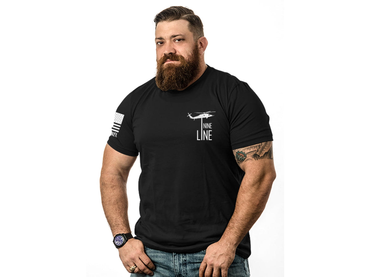 Nine Line Thin Blue Line Graphic T-Shirts - Men's Black Small TBL-TS-BLACK-S