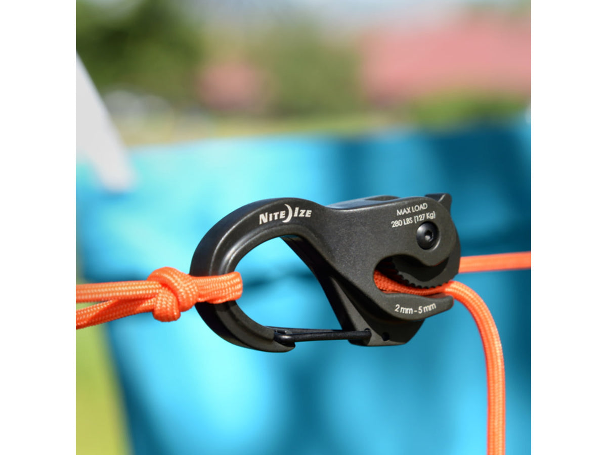 Nite Ize CamJam Aluminum XT Aluminum Cord Tightener Black NCJSA-01-R3