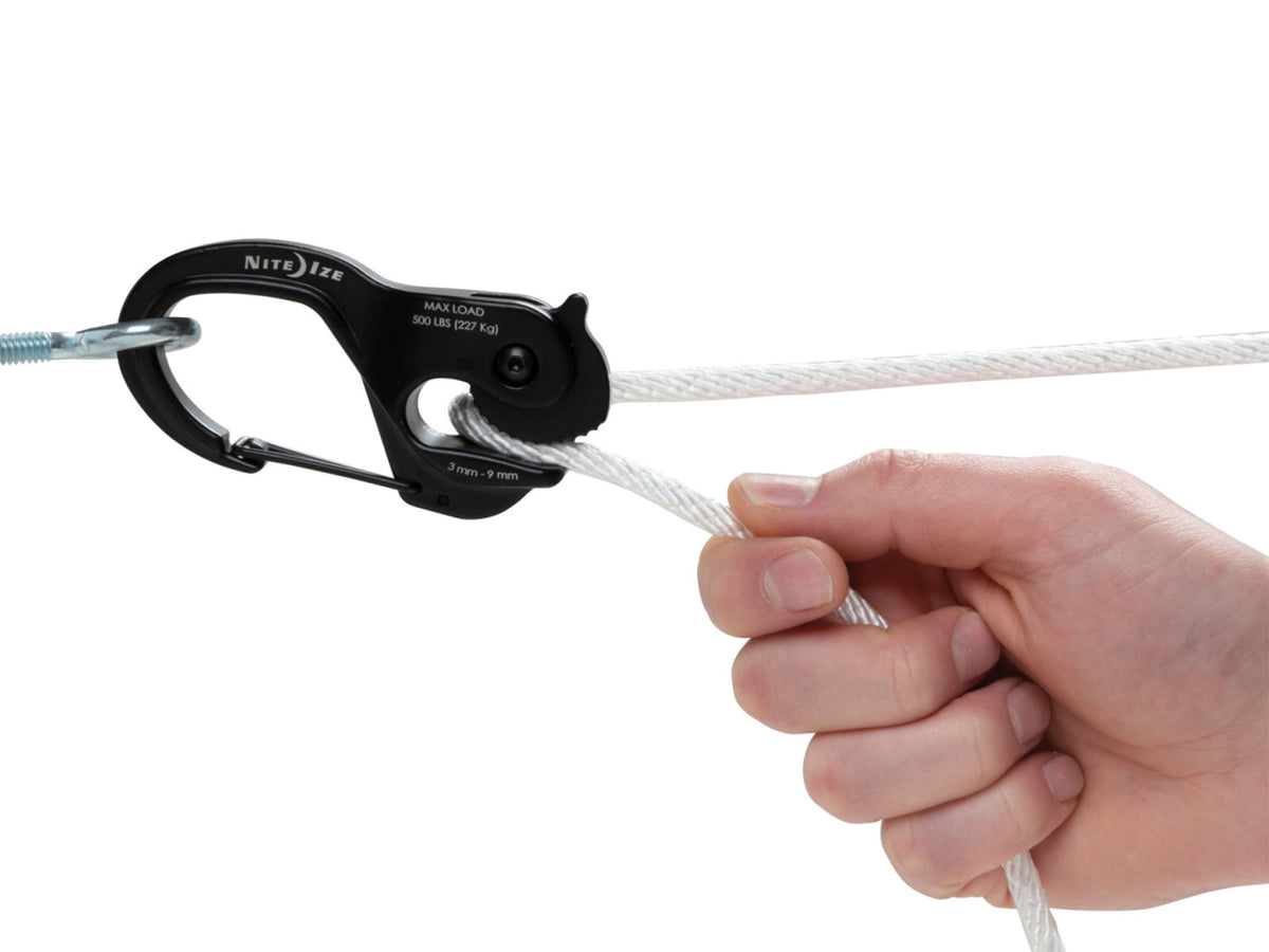 Nite Ize CamJam XT Aluminum Cord Tightener Large w/10ft Rope White NCJLA-02-R3