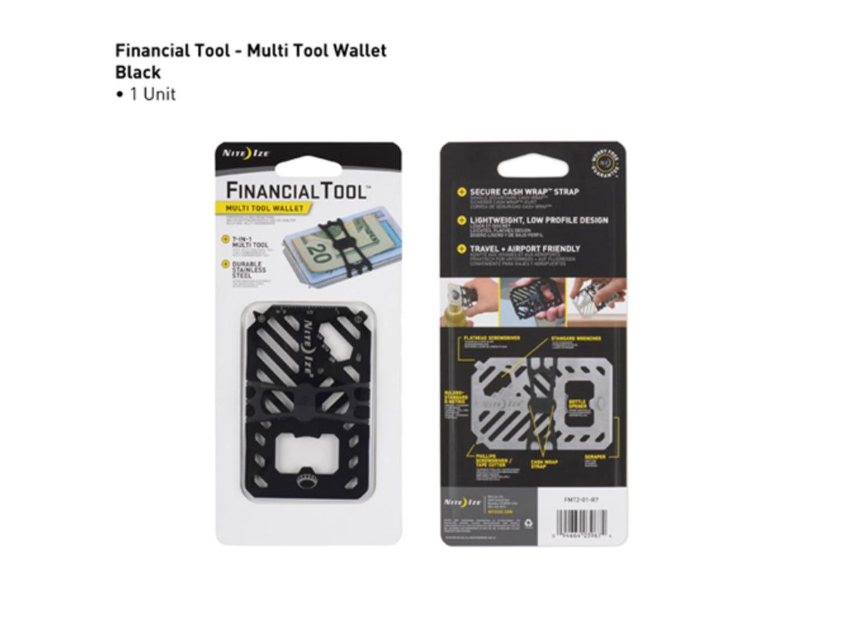 Nite Ize Financial Tool Multi Tool Wallet - FMT2-01-R7