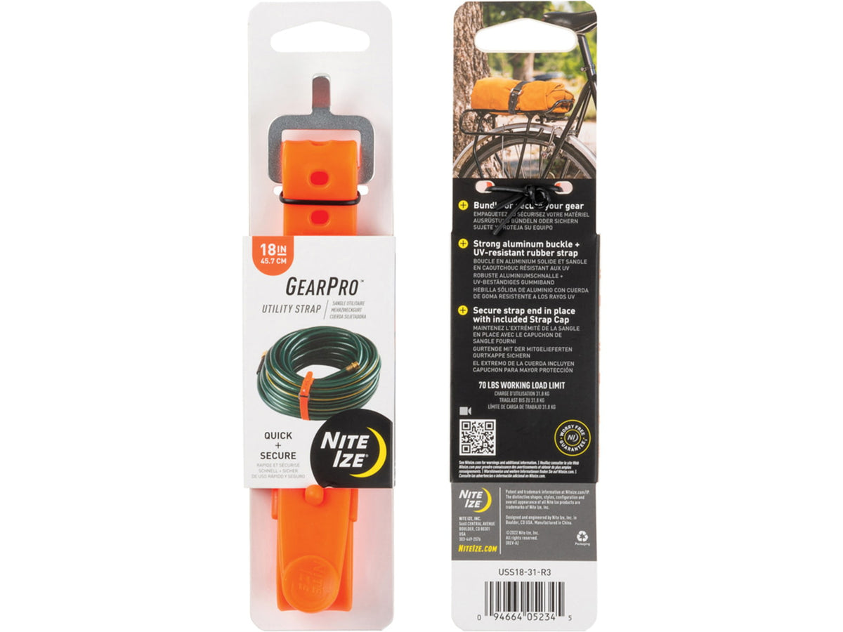 Nite Ize GearPro Utility Strap 18in Orange USS18-31-R3