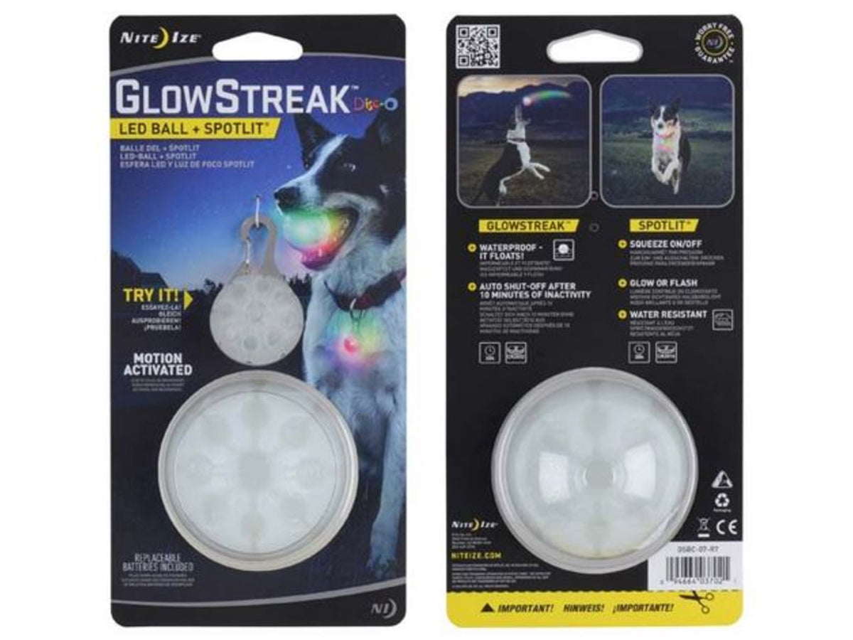 Nite Ize GlowStreak LED Ball/SpotLit Combo Disc-O GSBC-07-R7