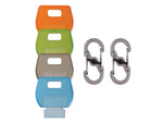 Nite Ize IdentiKey - 4 Pack with 2 S-Biner MicroLocks Assorted KIDC-M1-4R7