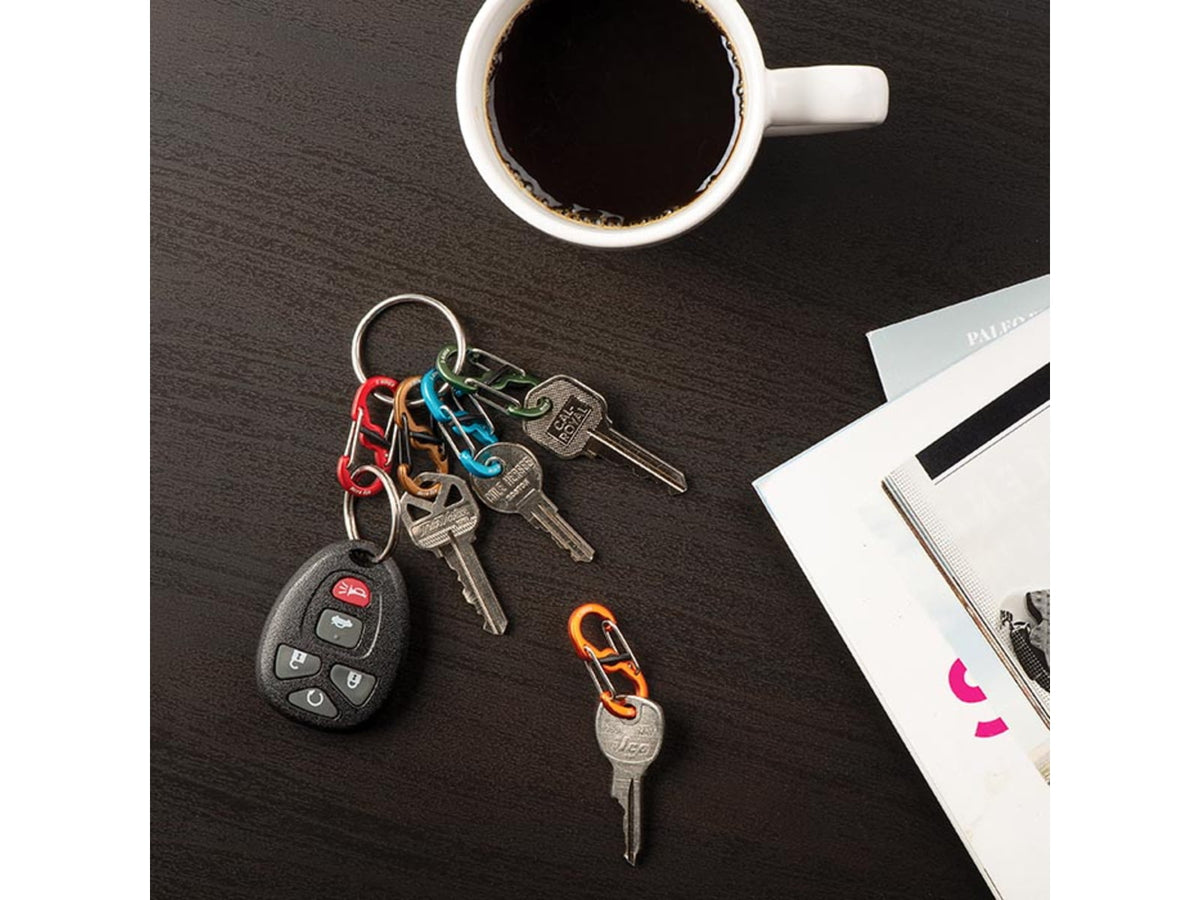 Nite Ize KeyRing Locker S-Biner Aluminum Aluminum KRGA-A1-R3