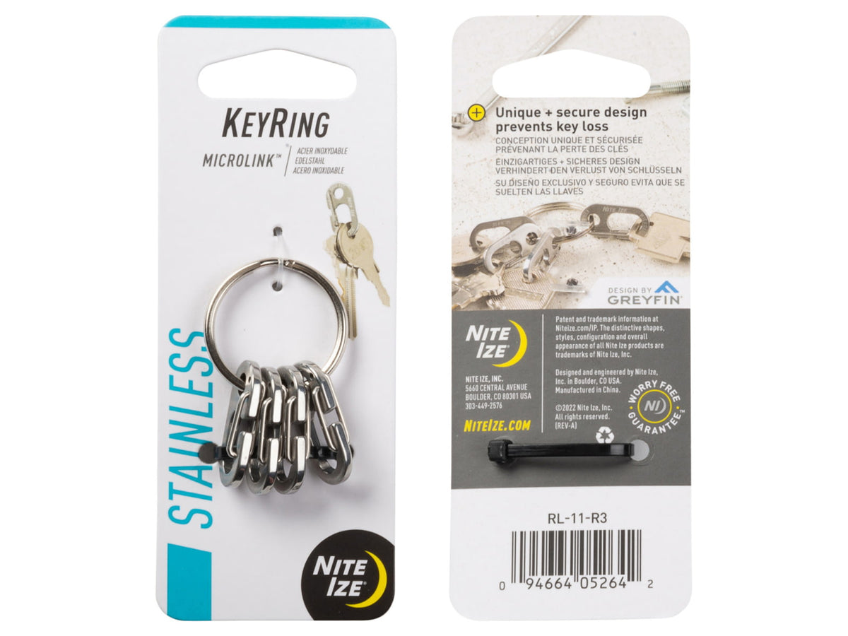 Nite Ize KeyRing Microlink Stainless Steel RL-11-R3