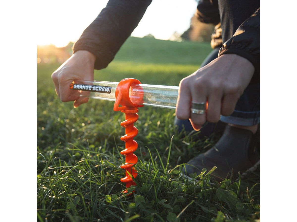 Nite Ize Large Ultimate Ground Anchor 2 Pack Orange OSL-31-2R3
