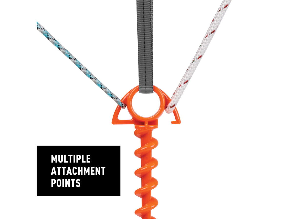 Nite Ize Small Ultimate Ground Anchor 4 Pack Orange OSS-31-4R3