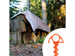 Nite Ize Small Ultimate Ground Anchor 4 Pack Orange OSS-31-4R3