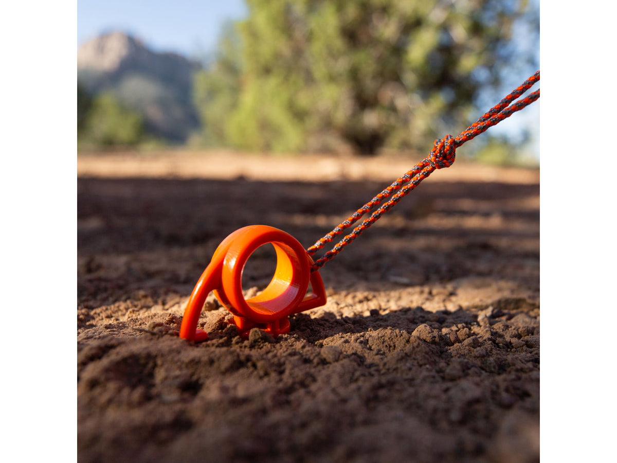 Nite Ize Small Ultimate Ground Anchor 4 Pack Orange OSS-31-4R3