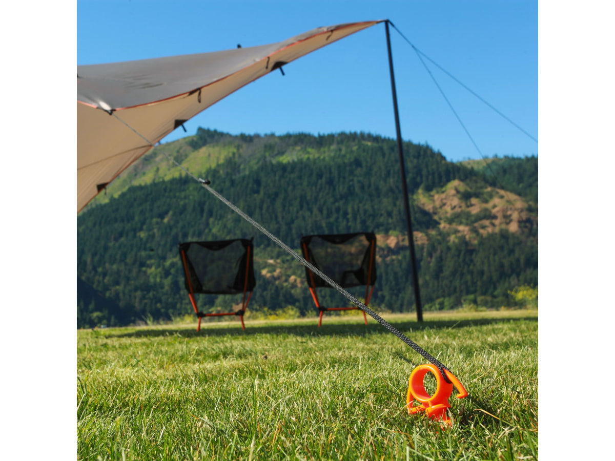 Nite Ize Small Ultimate Ground Anchor 4 Pack Orange OSS-31-4R3