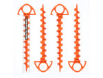 Nite Ize Small Ultimate Ground Anchor 4 Pack Orange OSS-31-4R3