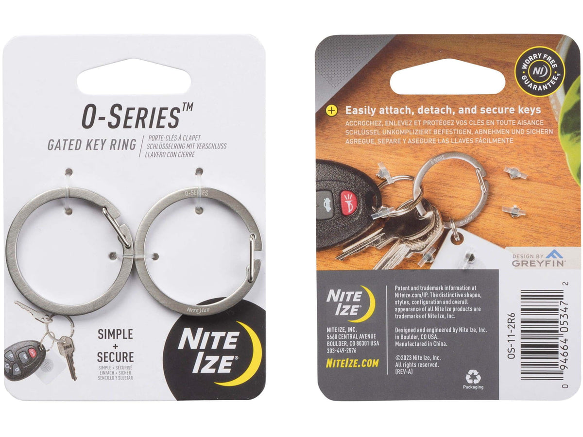 Nite Ize O-Series Gated Key Ring 2 Pack OS-11-2R6
