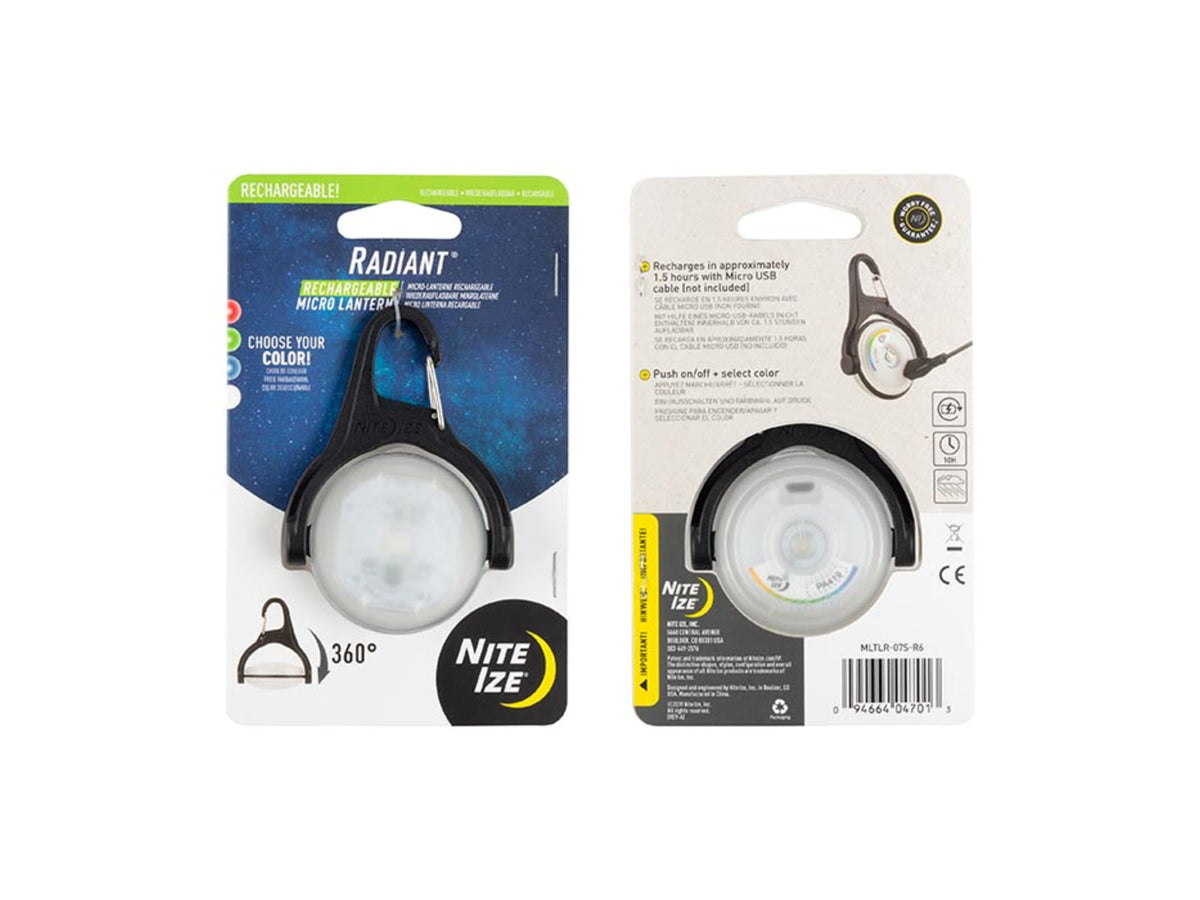 Nite Ize Radiant Rechargeable Micro Lantern Disc-O Select MLTLR-07S-R6