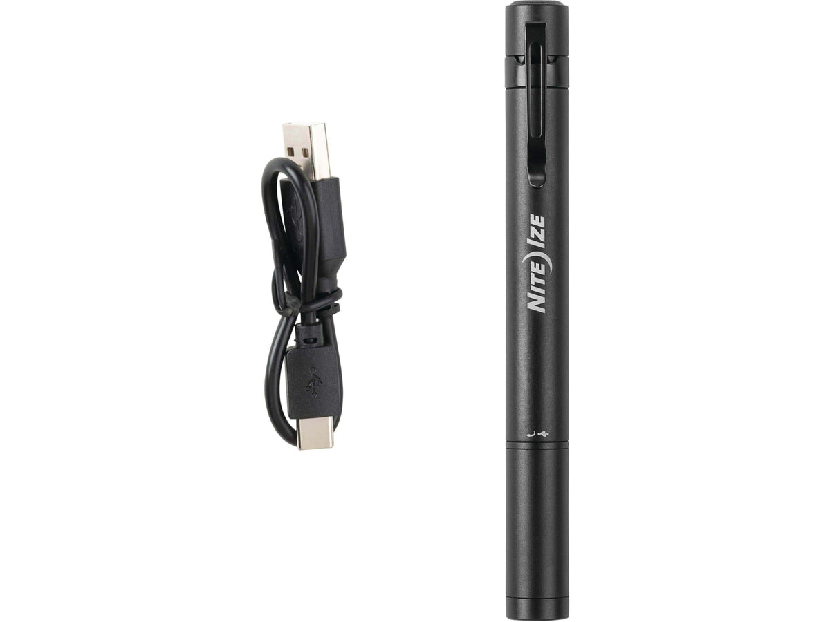 Nite Ize Radiant Rechargeable LED Pen Light White 235 Lumens Black RPLRA-01-R7