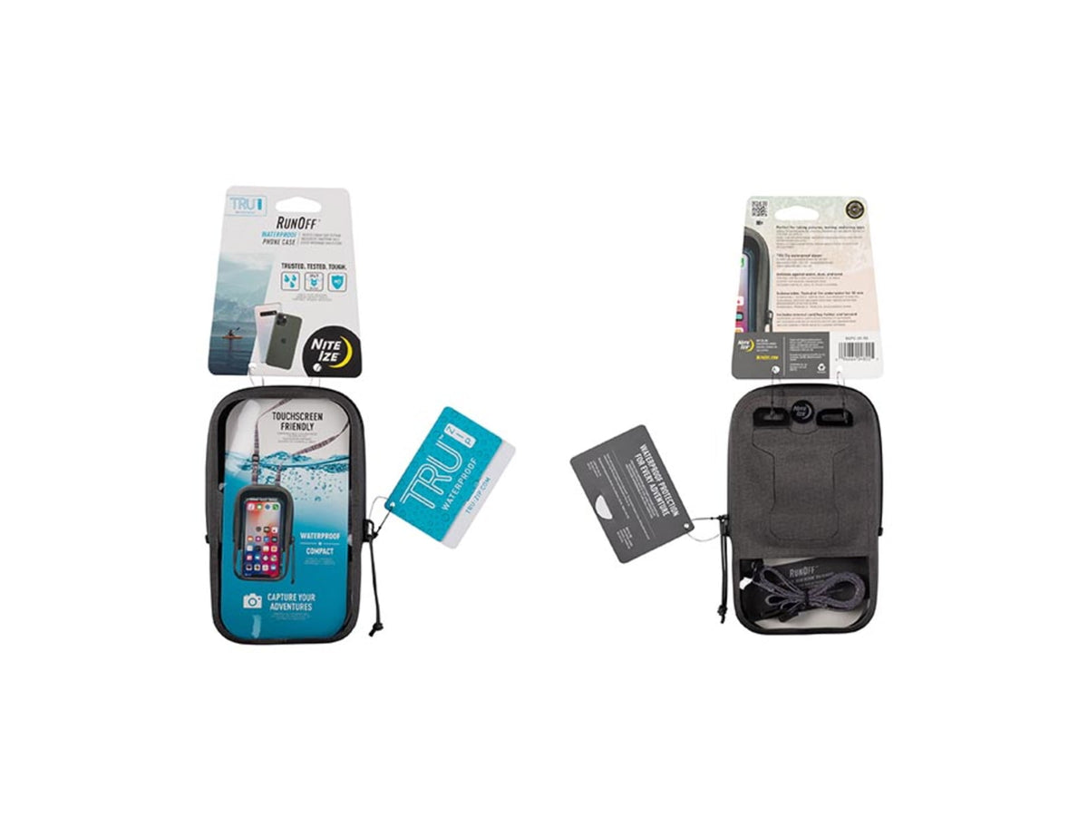 Nite Ize RunOff Waterproof Phone Case Charcoal One Size ROPC-09-R3