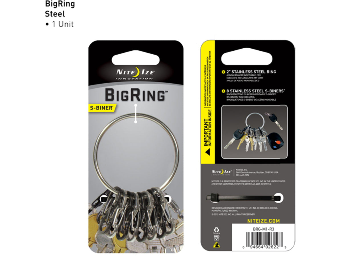 Nite Ize S-Biner BigRing Steel BRG-M1-R3