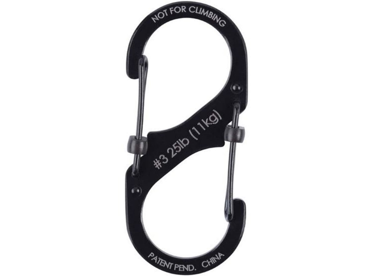 Nite Ize S-Biner SlideLock Steel - #3 Black