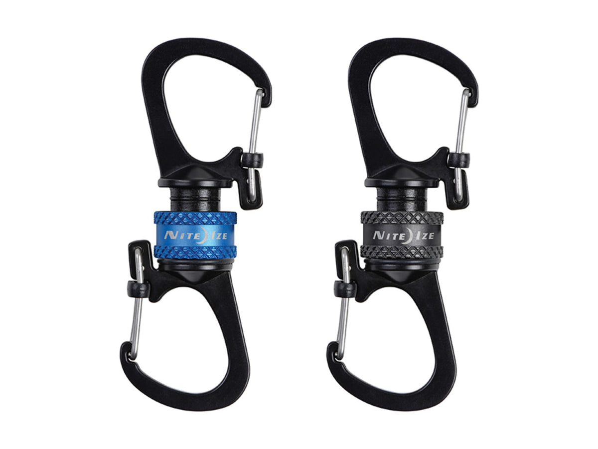 Nite Ize SlideLock 360 Magnetic Locking Carabiner Blue MSBL-03-R7