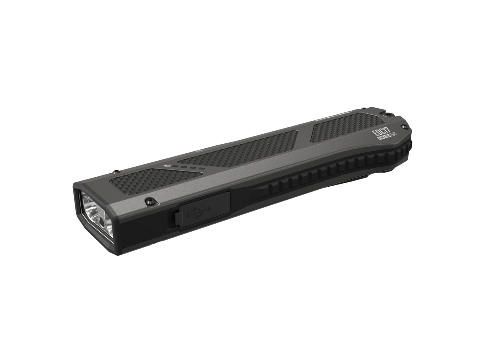 Nitecore EDC17 Rechargeable EDC Flat Lithium Ion 1500 Lumens Flashlight w/White LED UV and Green Laser Black