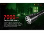 Nitecore CI7 White/Infrared IR CREE XP-G3 S3 LED Flashlight 18650 White 2500 Lumens Black