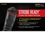 Nitecore CI7 White/Infrared IR CREE XP-G3 S3 LED Flashlight 18650 White 2500 Lumens Black