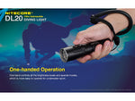 Nitecore DL20 100m Underwater Submersible 1000 Lumen Dive Light with Red Light Black 6952506405275