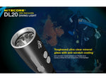 Nitecore DL20 100m Underwater Submersible 1000 Lumen Dive Light with Red Light Black 6952506405275