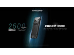 Nitecore EDC23 Lithium Ion 2500 Lumens Ultra-Slim LED Flashlight Black