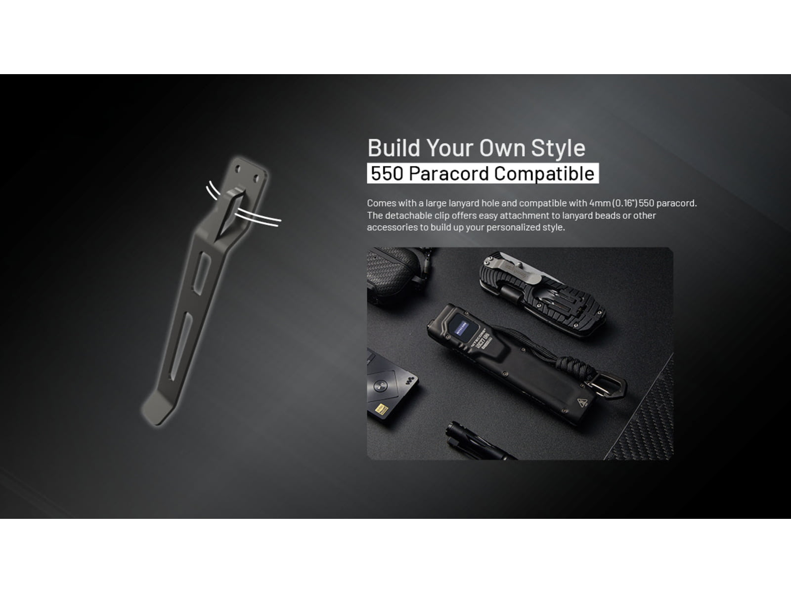 Nitecore EDC27 UHi 3100 Lumen Ultra Slim Flat EDC Flashlight Black