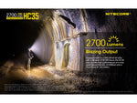 Nitecore HC35 CREE XP-G3 S3 LEDs USB Rechargeable Headlamp 21700 White 2700 Lumens Black