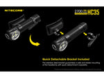 Nitecore HC35 CREE XP-G3 S3 LEDs USB Rechargeable Headlamp 21700 White 2700 Lumens Black
