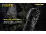 Nitecore HC35 CREE XP-G3 S3 LEDs USB Rechargeable Headlamp 21700 White 2700 Lumens Black