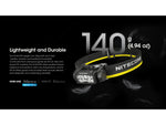 Nitecore HC60 UHE 1600 Lumen USB-C Rechargeable Headlamp Black HC60UHE